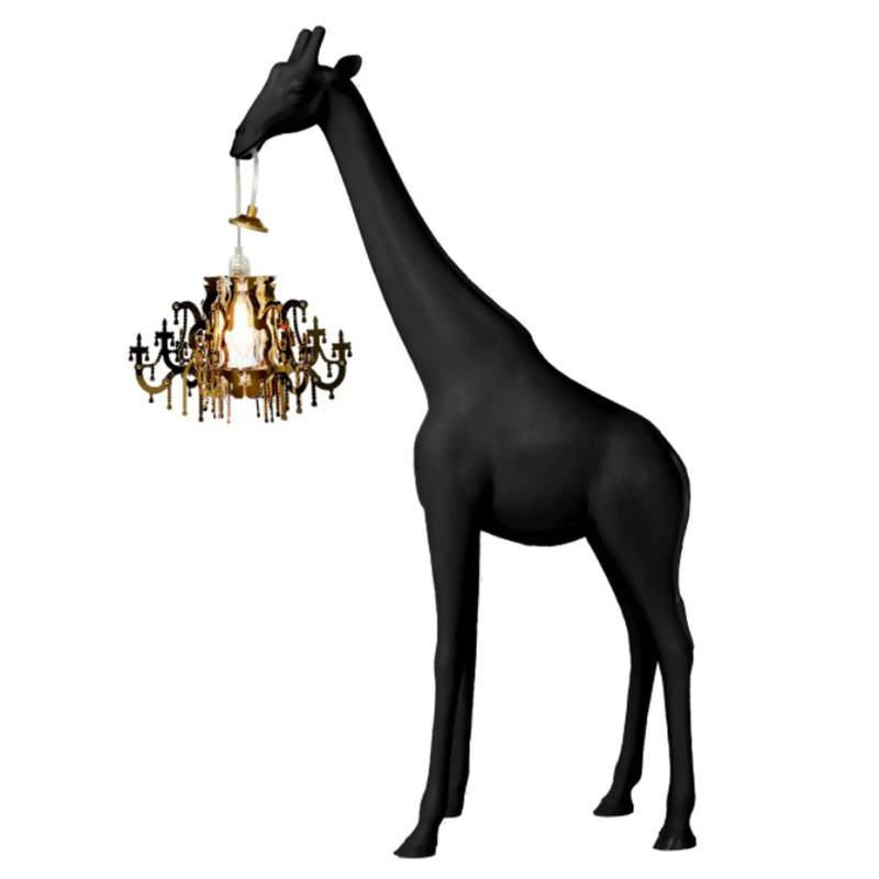 Настольная лампа черный жираф Black Giraffe Table Lamp Черный в Санкт-петербурге | Loft Concept 