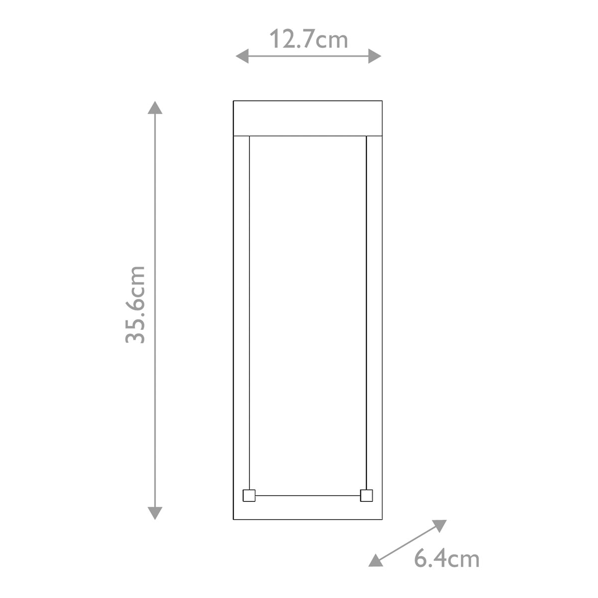 Настенный фонарь уличный прямоугольный черного цвета со стеклом с пузырьками Eurofase в Санкт-петербурге