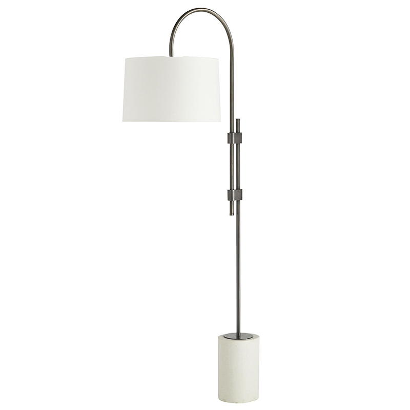 Торшер Arteriors ILY FLOOR LAMP Темная бронза Белый в Санкт-петербурге | Loft Concept 