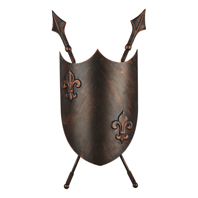 Бра Shield Heraldic Lily Sconce Коричневый винтаж в Санкт-петербурге | Loft Concept 