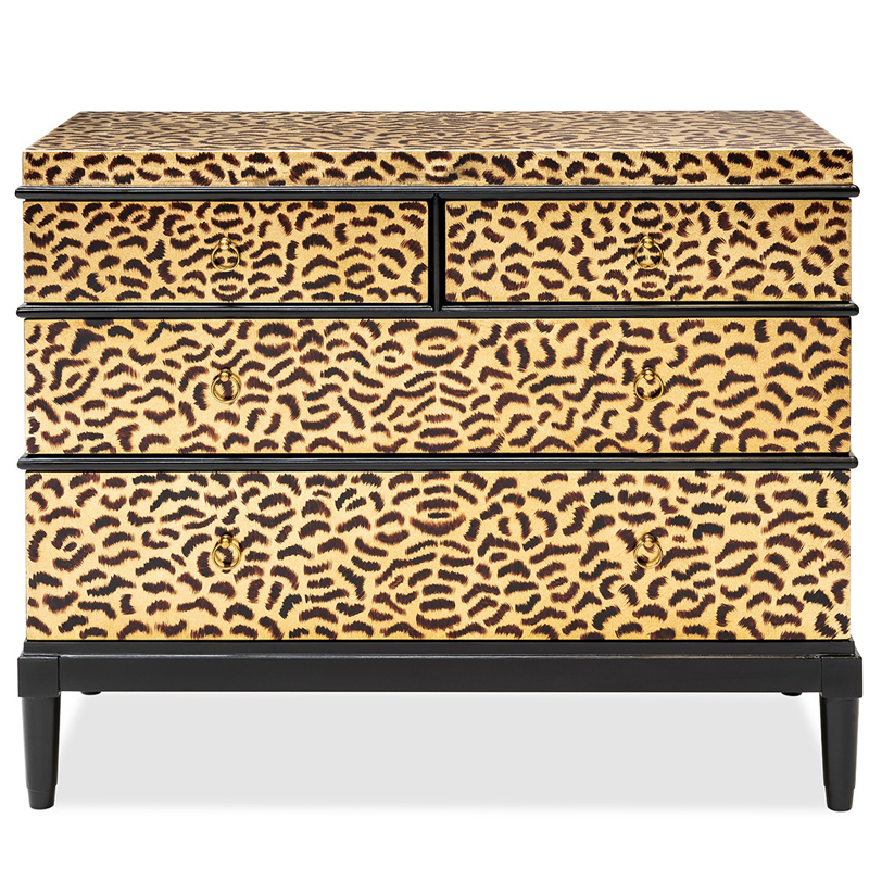 Комод DRESSER KRIZIA leopard Карамель Черный в Санкт-петербурге | Loft Concept 