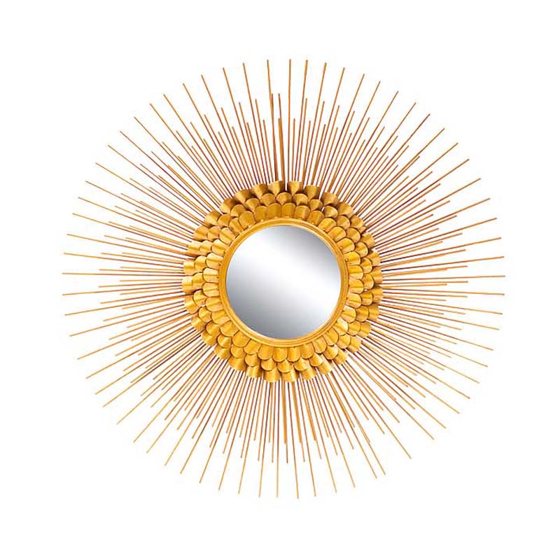 Зеркало-солнце Golden Petals Mirror Sun Золотой в Санкт-петербурге | Loft Concept 