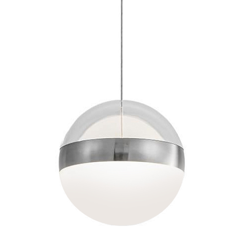 Подвесной светильник светодиодный с шарообразным плафоном 15 см Peggy Futura lamp Черный Прозрачный Молочный Никель Бронза в Санкт-петербурге | Loft Concept 