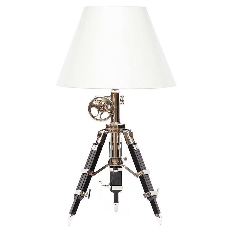 Настольная лампа Victorian Era Tripod Lamp Коричневый Медь Белый в Санкт-петербурге | Loft Concept 