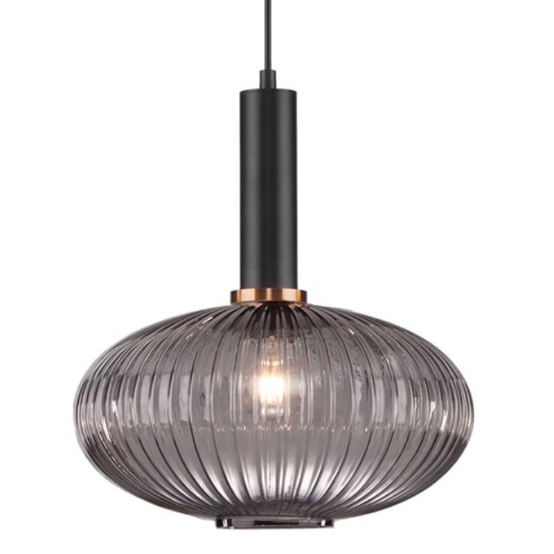 Светильник Ferm Living chinese lantern Gray II Серый (Gray) Черный в Санкт-петербурге | Loft Concept 