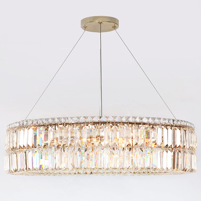 Люстра Darleen Crystal Gold Chandelier 17 Золотой Прозрачный (Transparent) в Санкт-петербурге | Loft Concept 