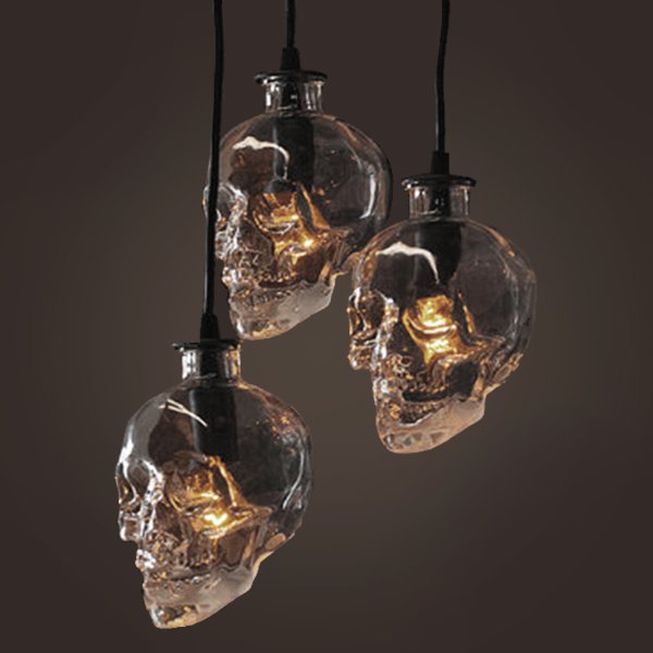 Люстра Череп Glass Skull Pendant  в Санкт-петербурге | Loft Concept 