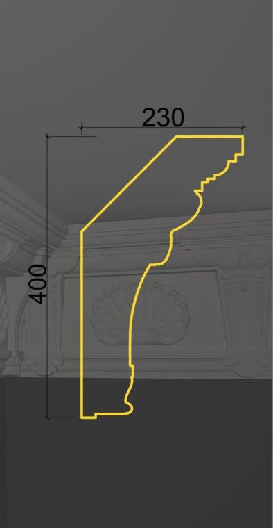 Карниз с орнаментом KO-07 в Санкт-петербурге