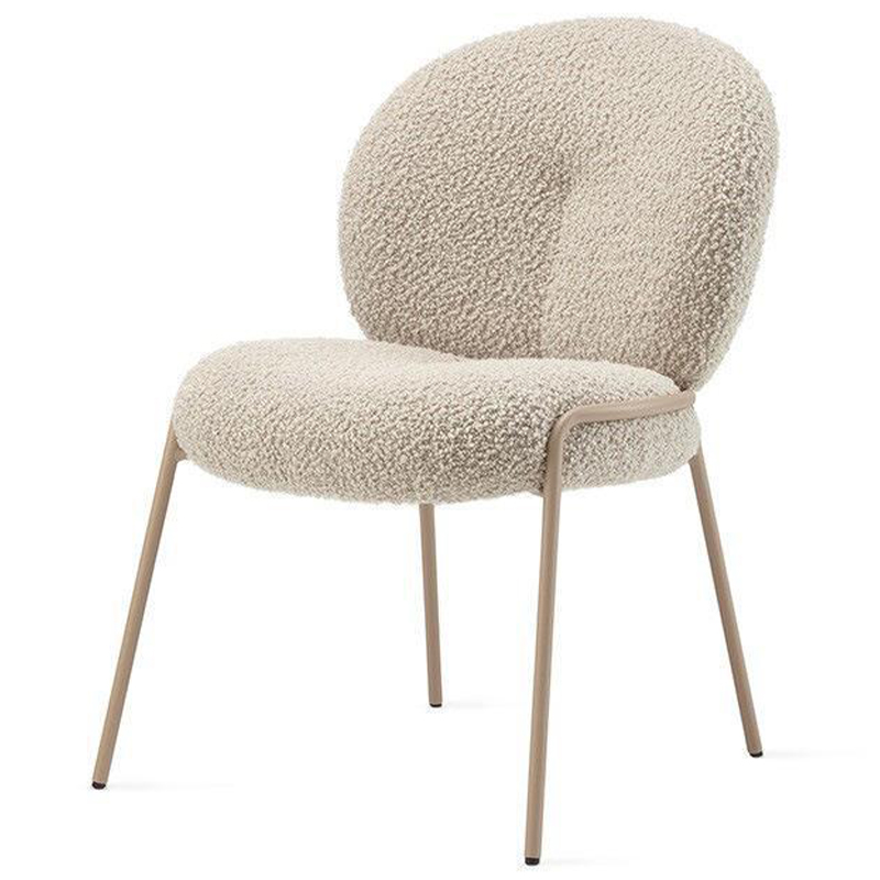 Стул Lyons Boucle Chair Бежевый Золотой в Санкт-петербурге | Loft Concept 