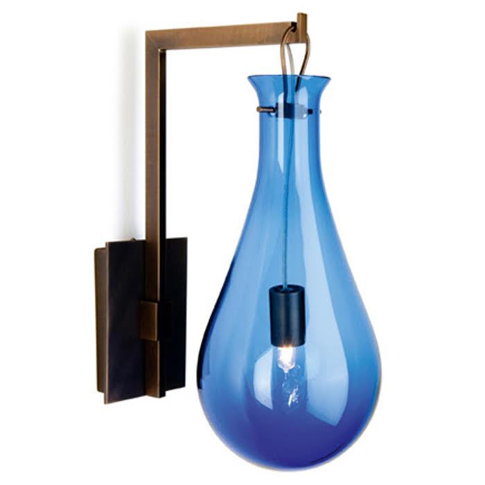 Бра Patrick Naggar Bubble Sconce blue Синий Черный в Санкт-петербурге | Loft Concept 