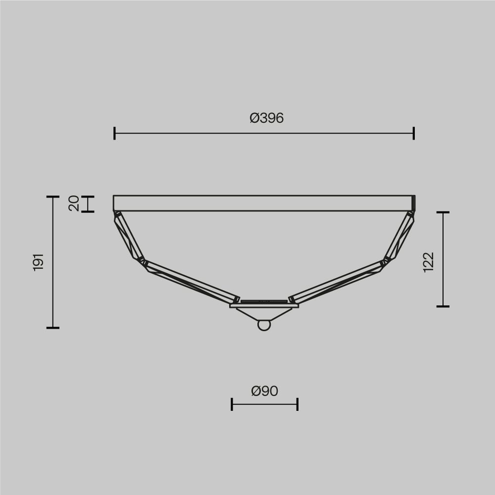 Потолочный светильник Facet E14х4 в Санкт-петербурге