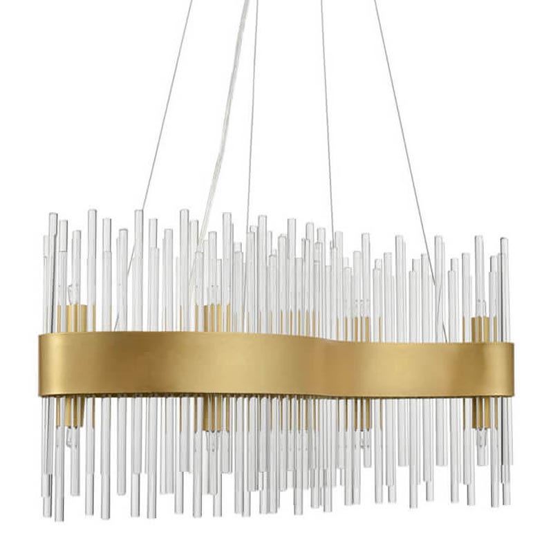 Люстра Nembus Chandelier 60 gold Прозрачный (Transparent) Золотой в Санкт-петербурге | Loft Concept 