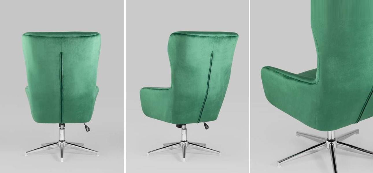 Кресло офисное Alastair изумрудный велюр - фото №1