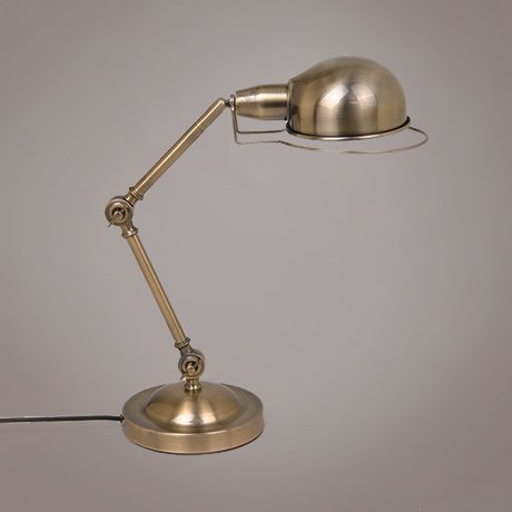 Настольная лампа Antic Work Table Lamp Латунь Античная полированная в Санкт-петербурге | Loft Concept 