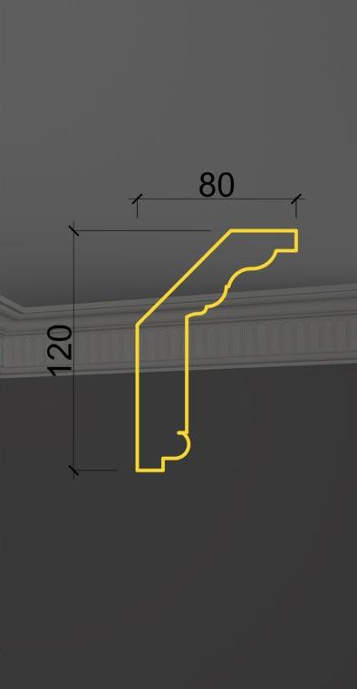 Карниз с орнаментом KO-03 в Санкт-петербурге