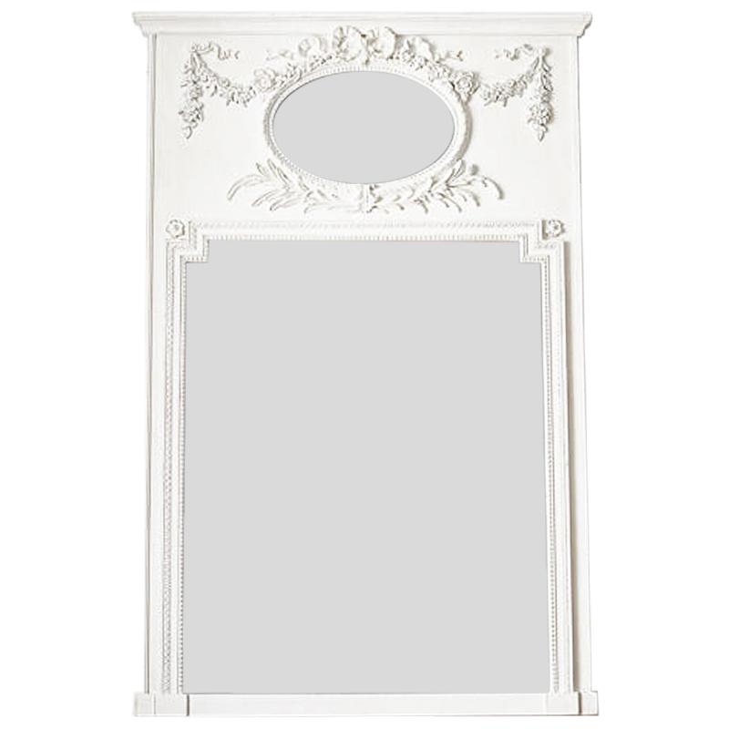 Зеркало Hendrica Mirror Vintage White Белый винтажная патина   в Санкт-петербурге | Loft Concept 