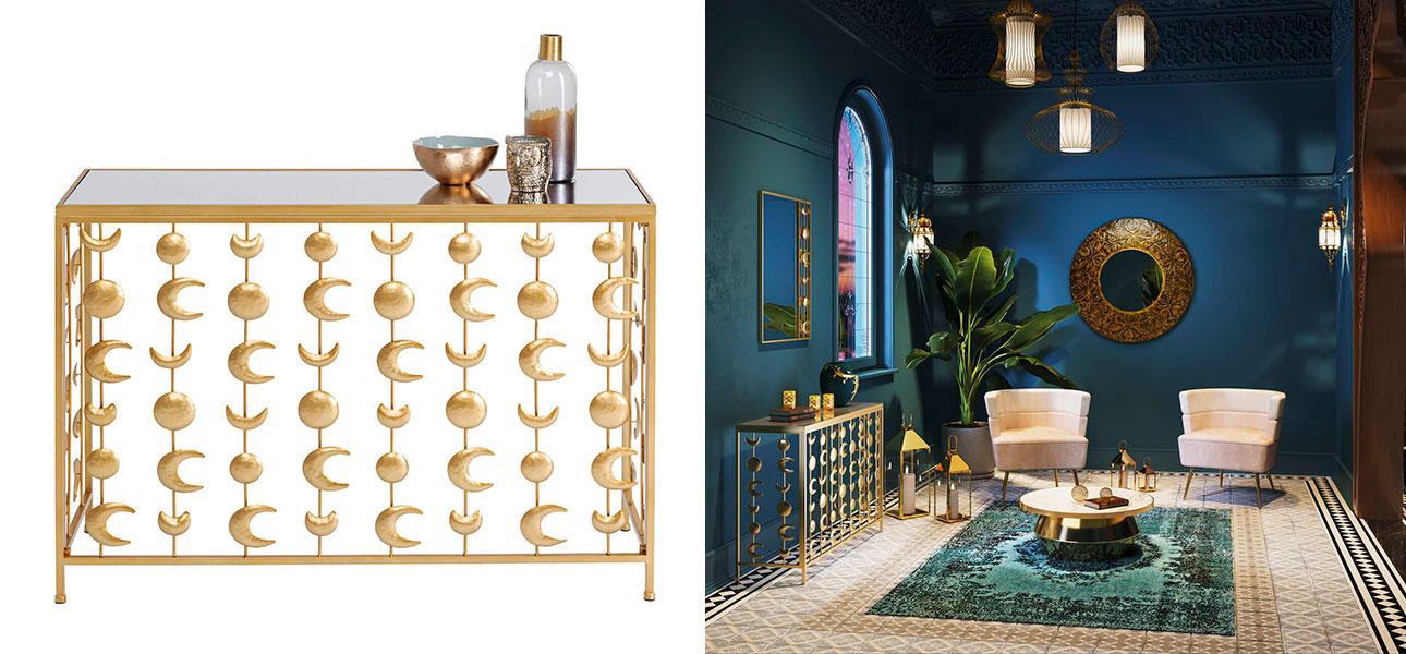 Консоль золотая луна Full Moon - фото №3