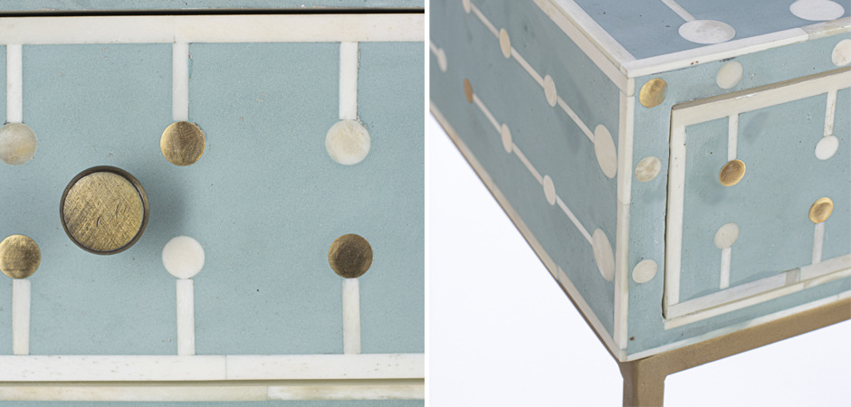 Консоль Sprout Bone Inlay Console 1 DRAWER - фото №1