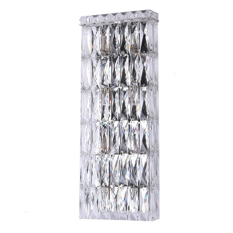 Бра Crystal Regena Chrome Wall Lamp 8 Хром Прозрачный (Transparent) в Санкт-петербурге | Loft Concept 