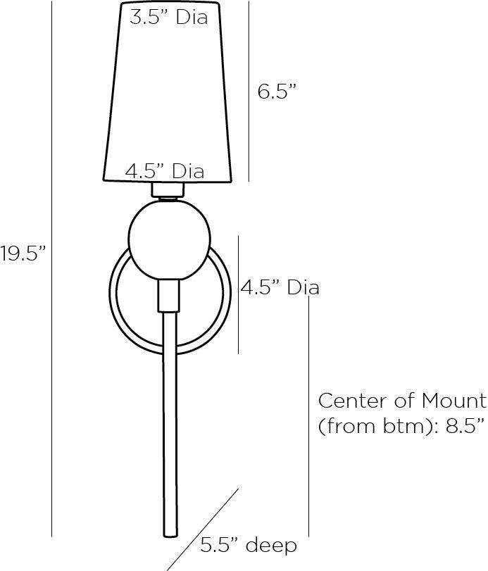 Бра Arteriors MENDEE SCONCE в Санкт-петербурге