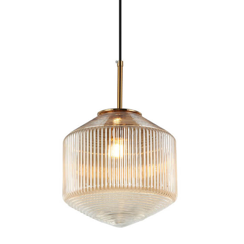 Подвесной светильник Clear Glass Pendant gold Бронза Золотой в Санкт-петербурге | Loft Concept 