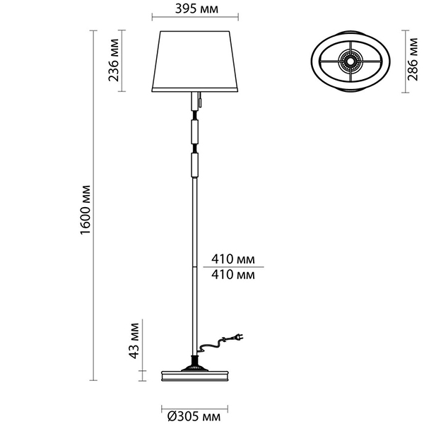 Торшер Ramona Green Floor lamp в Санкт-петербурге