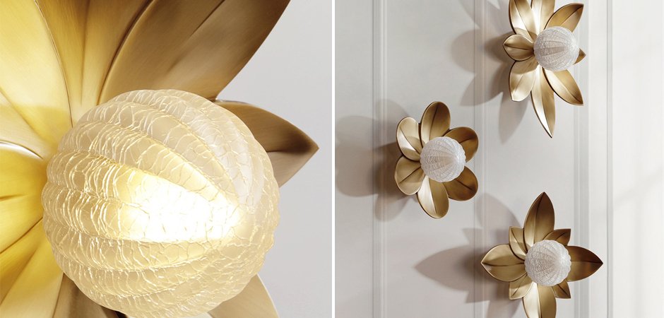 LOTUS Wall Lamp II Бра форме листьев лотоса LOTUS Wall Lamp II Бра форме листьев лотоса - Loft-Concept в Санкт-петербурге