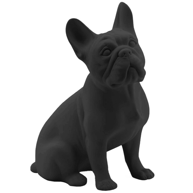 Статуэтка Abhika French Bulldog Black Matt Черный в Санкт-петербурге | Loft Concept 