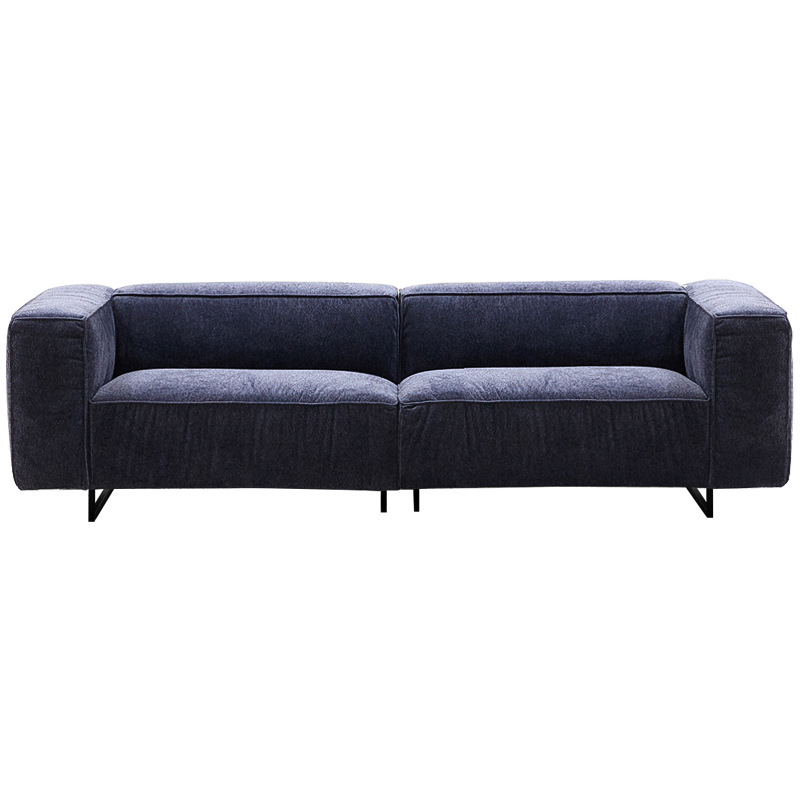 Диван Bastien Soft Dark Blue Sofa Темно-синий Черный в Санкт-петербурге | Loft Concept 