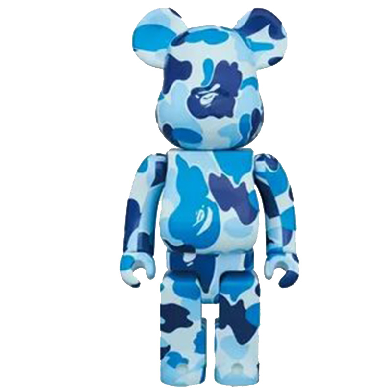 Статуэтка Bearbrick Camouflage Blue Синий Голубой в Санкт-петербурге | Loft Concept 