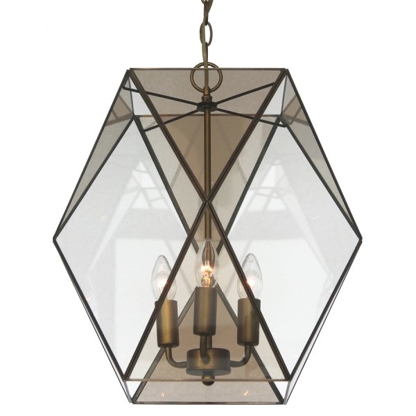 Подвесной светильник Rombius Pendant large III brandy glass Темная бронза винтаж в Санкт-петербурге | Loft Concept 