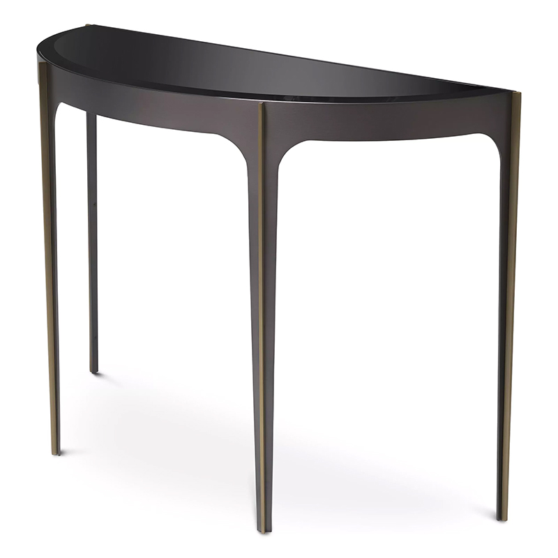 Консоль Eichholtz Console Table Artemisa Bronze Бронза Черный в Санкт-петербурге | Loft Concept 