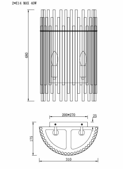 Бра Nembus Chromium Sconces в Санкт-петербурге