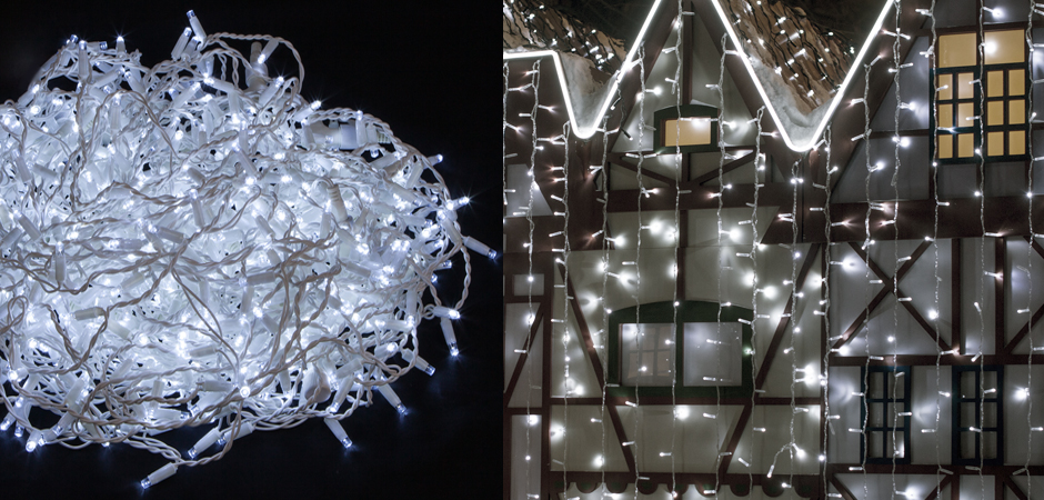 Гирлянда-Занавес с Белым светом - Loft-Concept в Санкт-петербурге