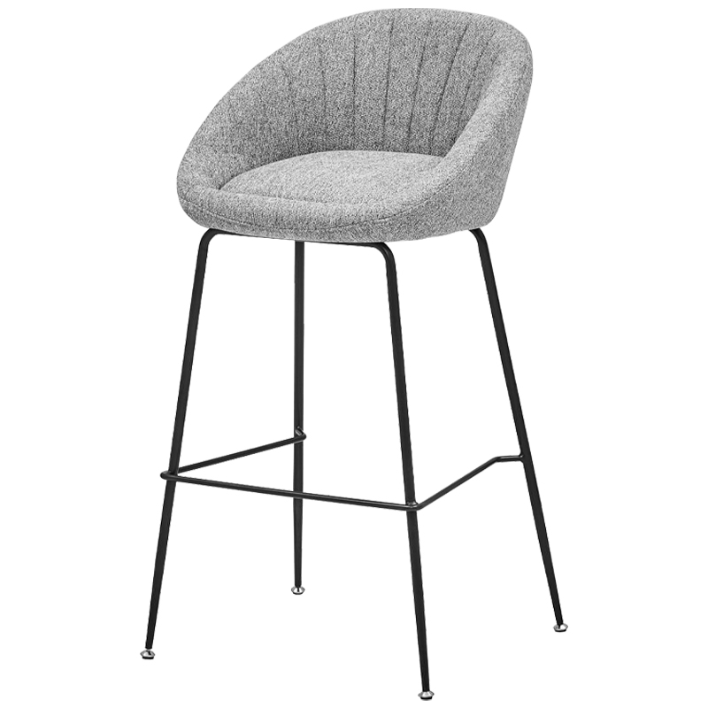 Барный стул Alberto Bar Stool Gray Черный Светло-серый в Санкт-петербурге | Loft Concept 