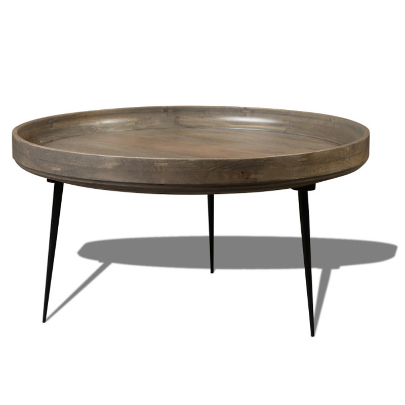 Кофейный стол Davidson Coffee Table platinum 40 Серый Черный в Санкт-петербурге | Loft Concept 