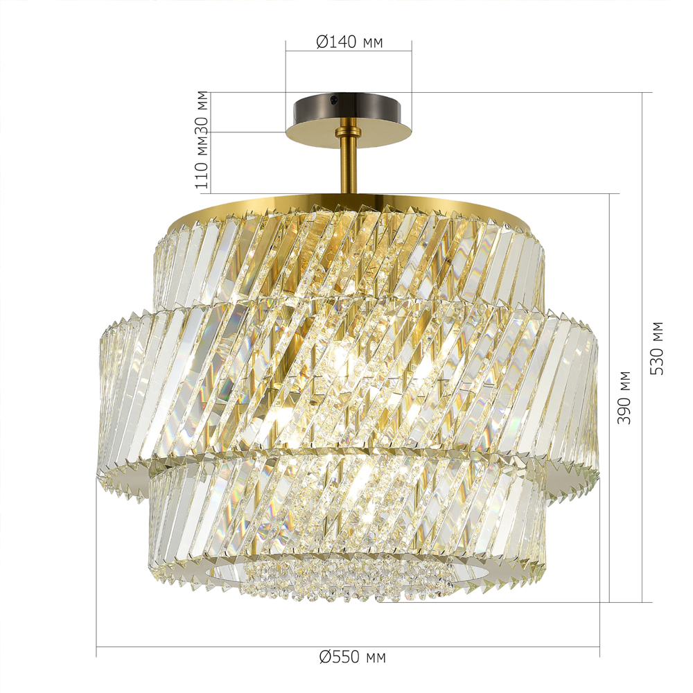 Потолочный светильник в классическом обрамлении Light Connoisseurs Beauty в Санкт-петербурге