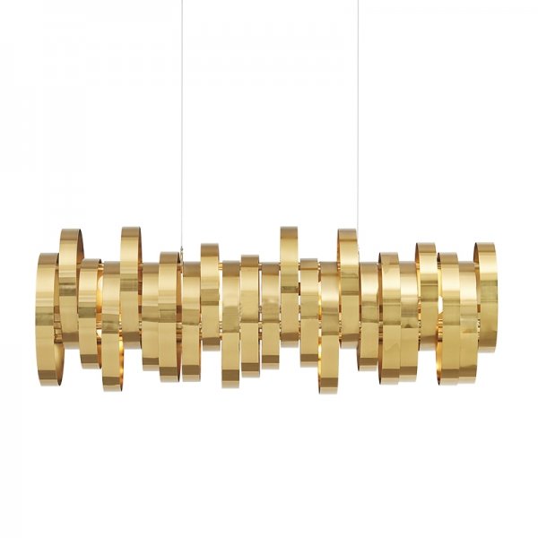 Люстра Brass Belts Chandelier Латунь в Санкт-петербурге | Loft Concept 