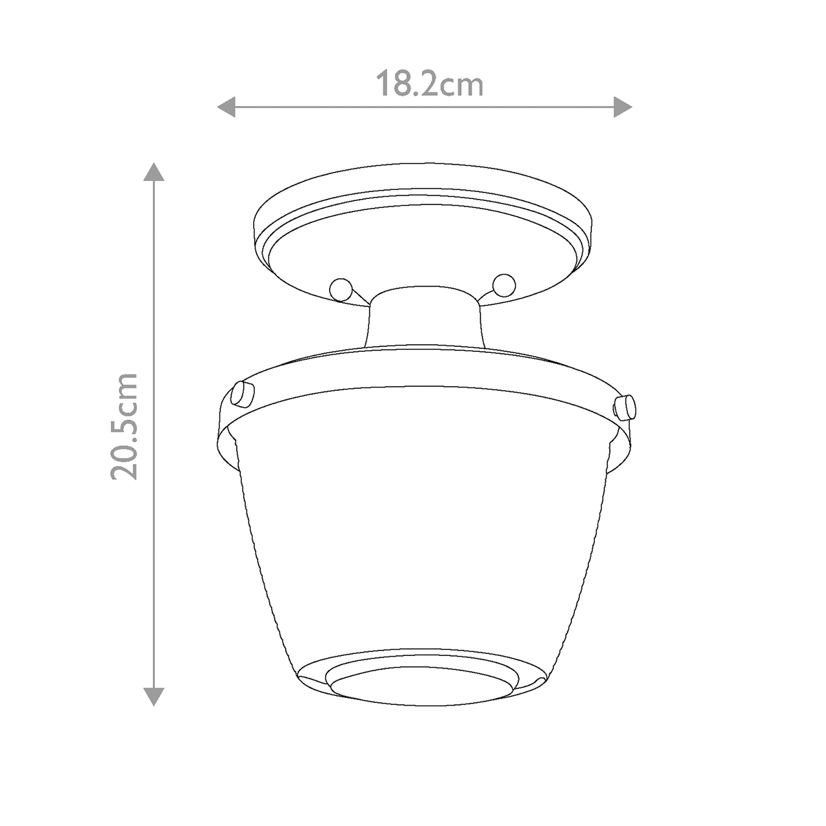 Потолочный светильник для ванных комнат с плафоном из прессованного фактурного стекла Quoizel в Санкт-петербурге