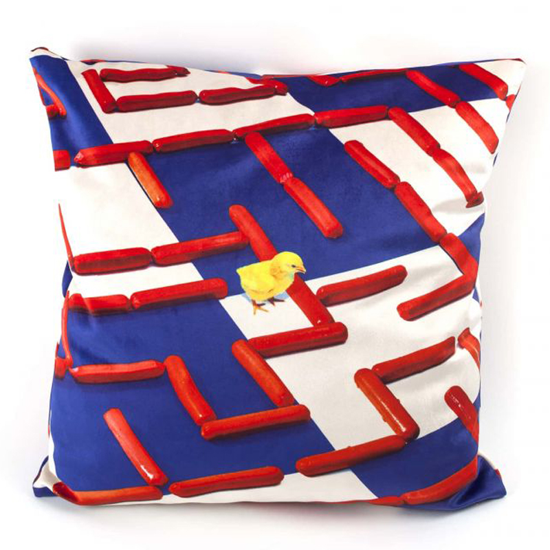 Подушка Seletti Cushion Labyrinth Мульти в Санкт-петербурге | Loft Concept 