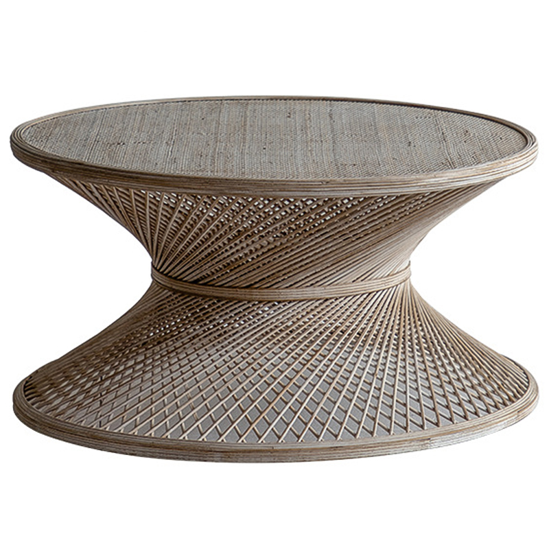 Кофейный стол Zaire Wicker Coffee Table Light Древесина в Санкт-петербурге | Loft Concept 