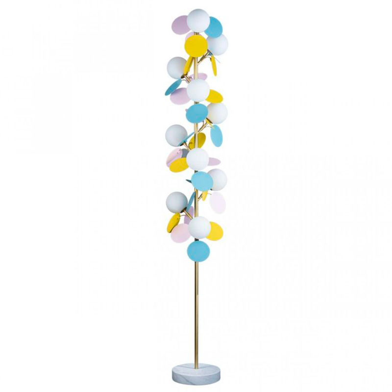 Торшер MATISSE Floor Lamp multicolor Мульти Золотой Белый в Санкт-петербурге | Loft Concept 