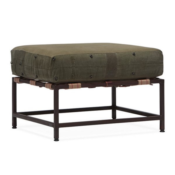 Оттоманка  Olive Military Fabric Ottoman Оливковый в Санкт-петербурге | Loft Concept 