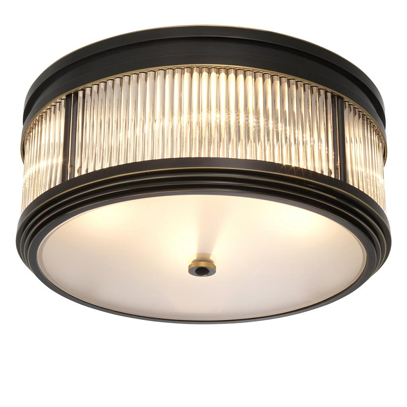 Потолочный светильник Темная бронза Dark bronze Disk Ceiling Lamp Темная бронза Прозрачное Стекло Потолочный светильник Темная бронза Dark bronze Disk Ceiling Lamp Темная бронза Прозрачное Стекло в Санкт-петербурге | Loft Concept