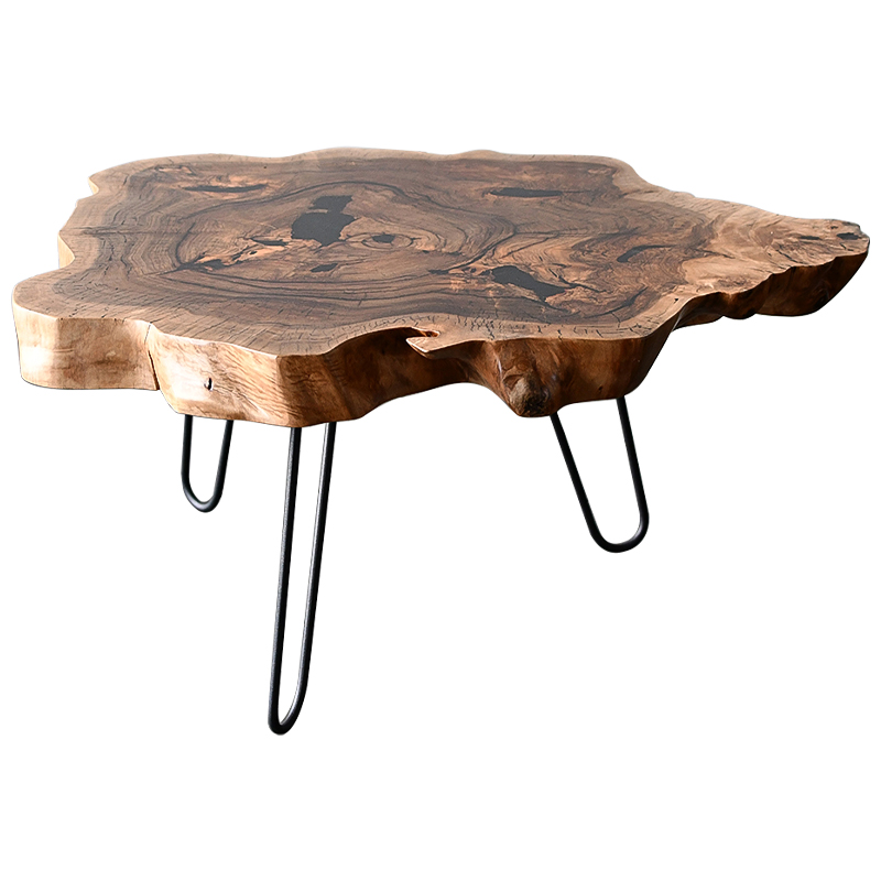 Кофейный стол Rohan Industrial Metal Rust Coffee Table Коричневый Черный в Санкт-петербурге | Loft Concept 