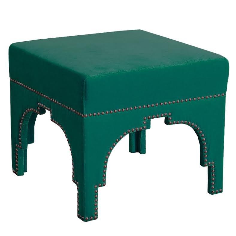 Raelynn Velvet Ottoman Изумрудный в Санкт-петербурге | Loft Concept 