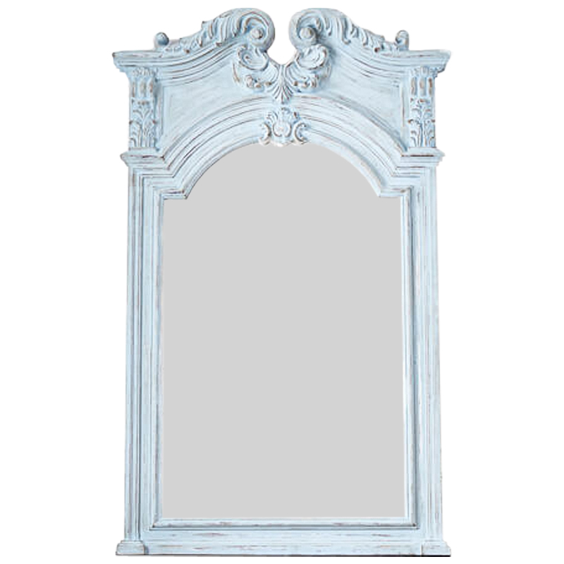 Зеркало Lupescu Mirror Pastel Blue Винтажный голубой в Санкт-петербурге | Loft Concept 