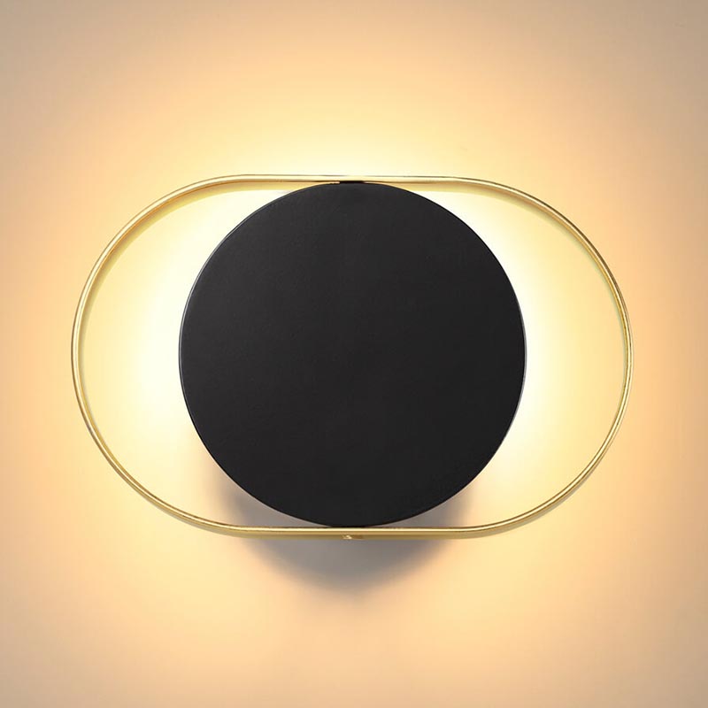 Бра Globo Ocular Sconce Oval Black Золотой Черный в Санкт-петербурге | Loft Concept 