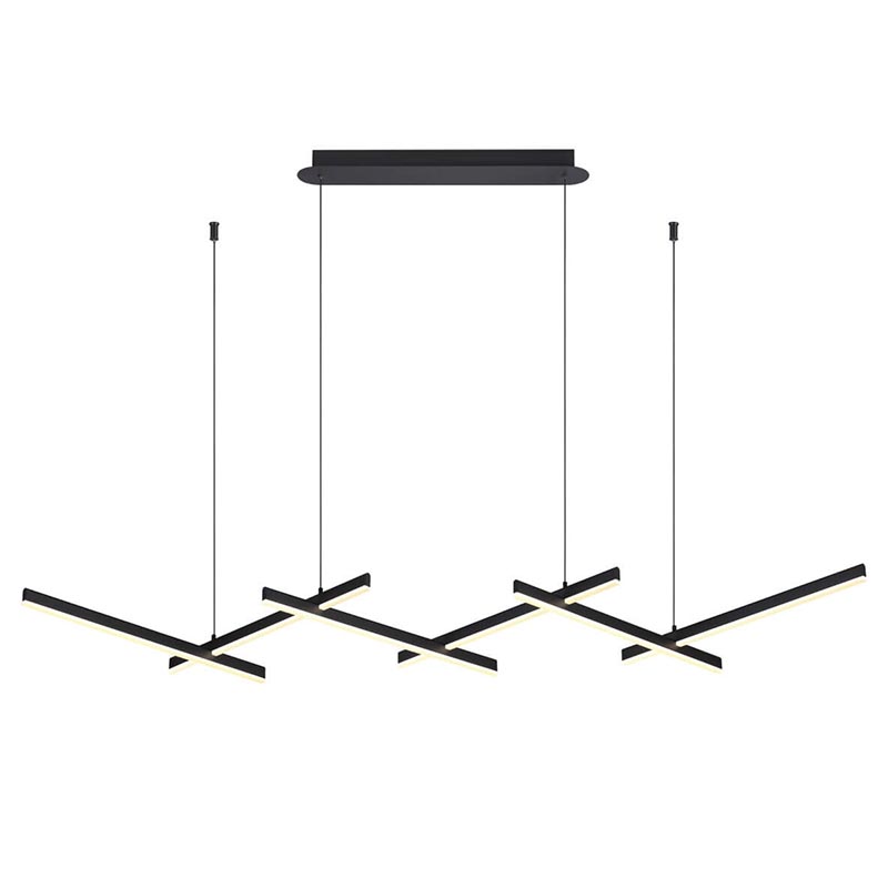  Rolf Black Lines Linear Chandelier   - | Loft Concept 