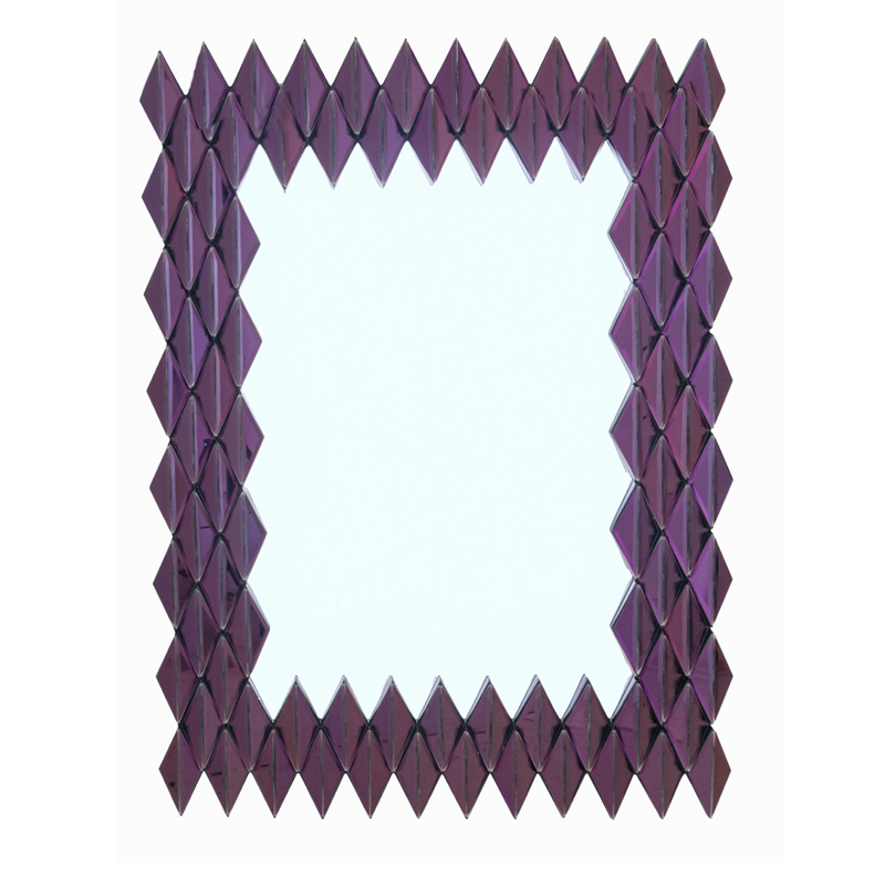 Зеркало Purple Rhombuses Mirror Фиолетовый в Санкт-петербурге | Loft Concept 